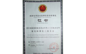 ?；钒踩珮?biāo)準(zhǔn)化證書(shū)